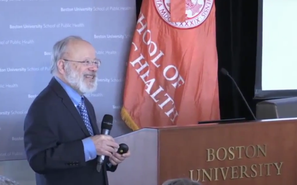 George Annas speaking at the (Public) Health and Human Rights Symposium at the Boston University School of Public Health.